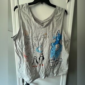 Disney Gray Fantasia Graphic Tee